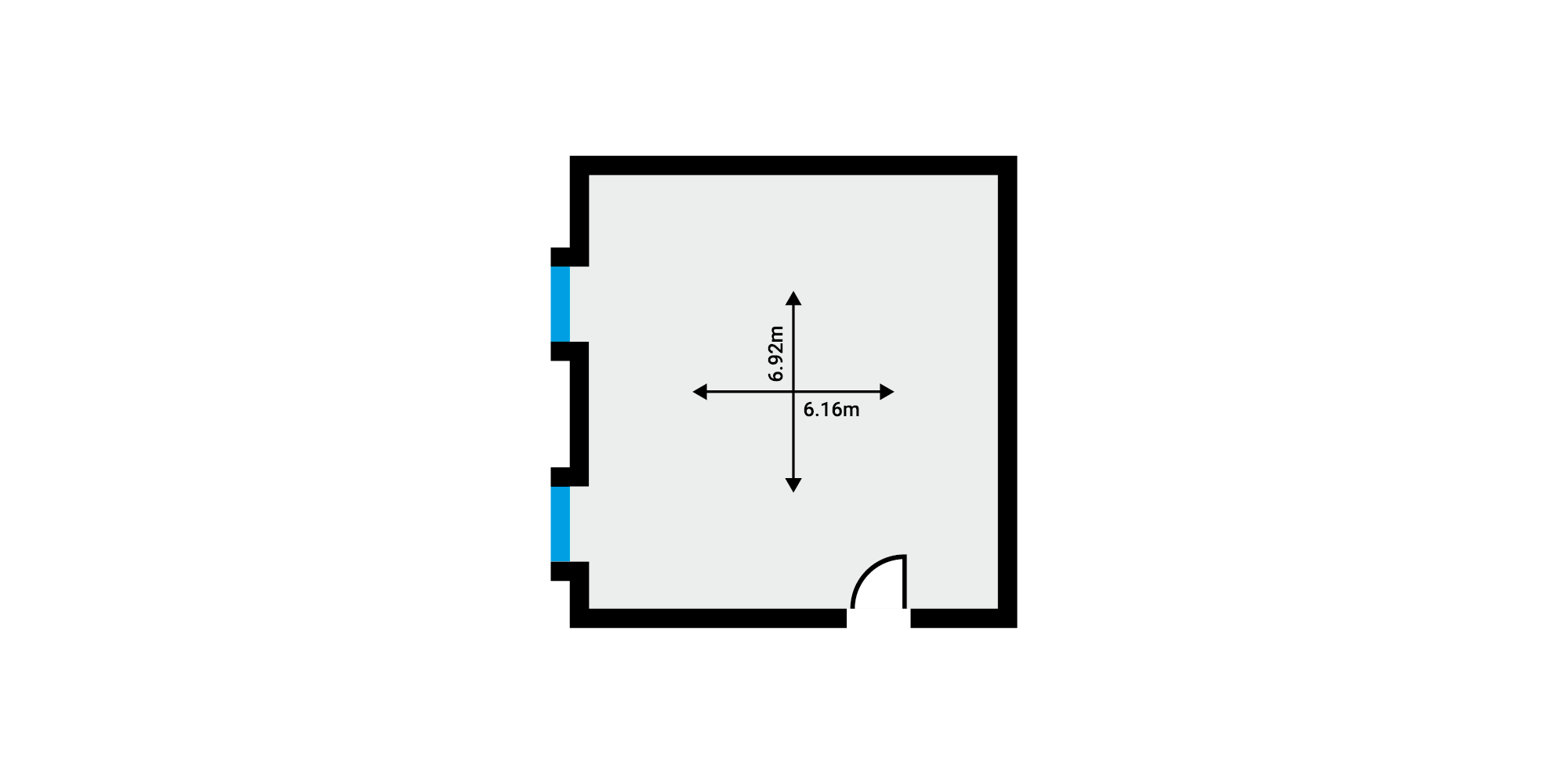 Floor Plan Newton Regis Village Hall - Room 2 (Upstairs)